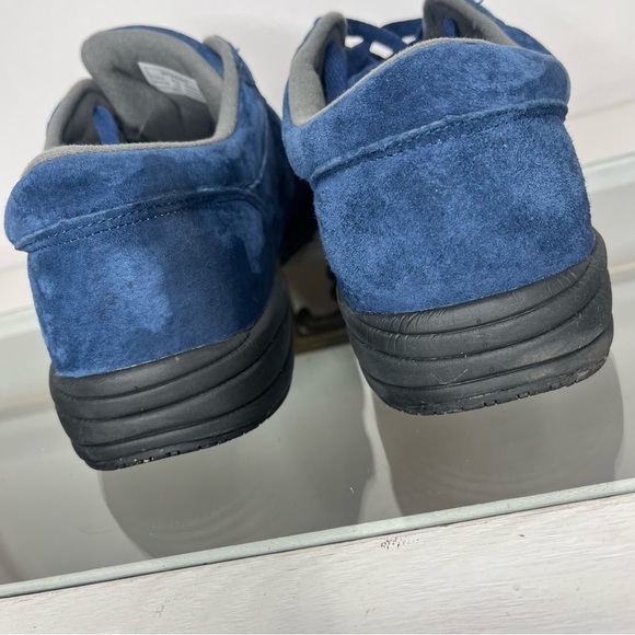 Propet Women's Size 9.5 Washable Walker Sneaker Slip-Resistant Blue Suede Shoe - Picture 6 of 11